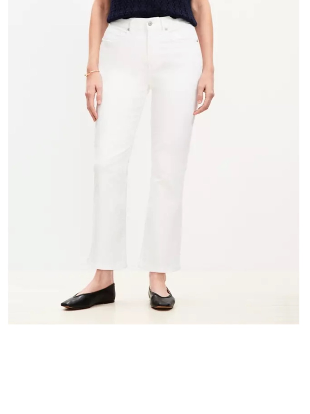 Kick Crop White Women's Ankle-Length Pants